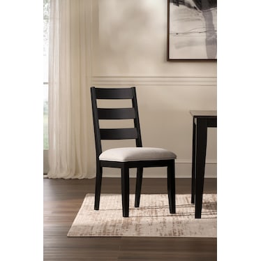 Maxwell Upholstered Dining Chair - Wood Legs