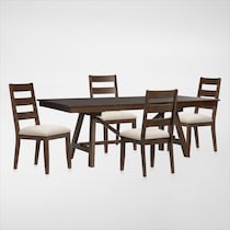 maxwell dark brown  pc dining room   