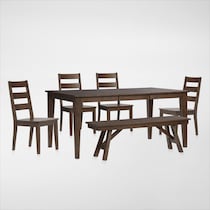 maxwell dark brown  pc dining room   