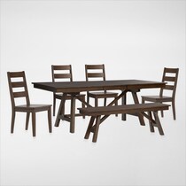 maxwell dark brown  pc dining room   