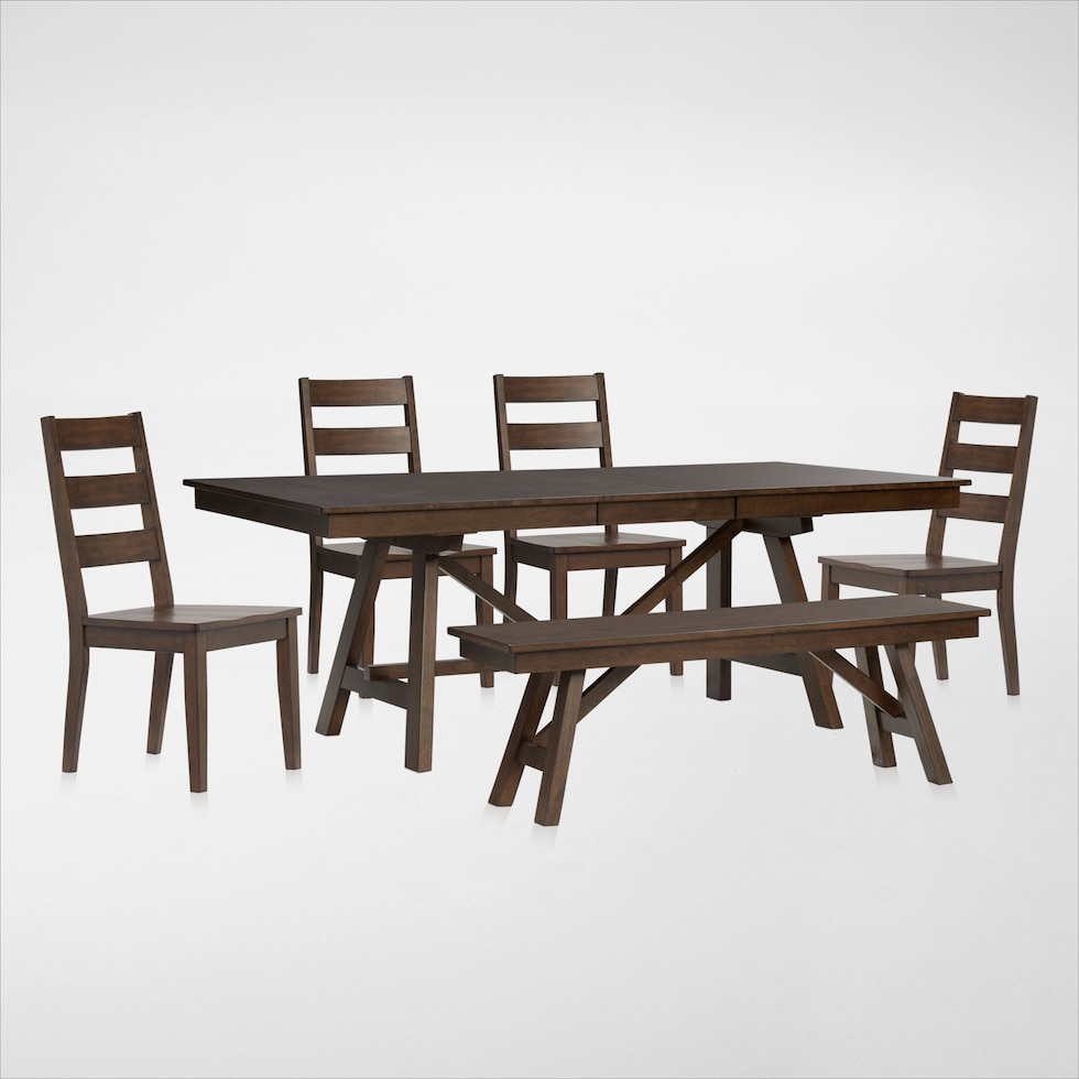 maxwell dark brown  pc dining room   