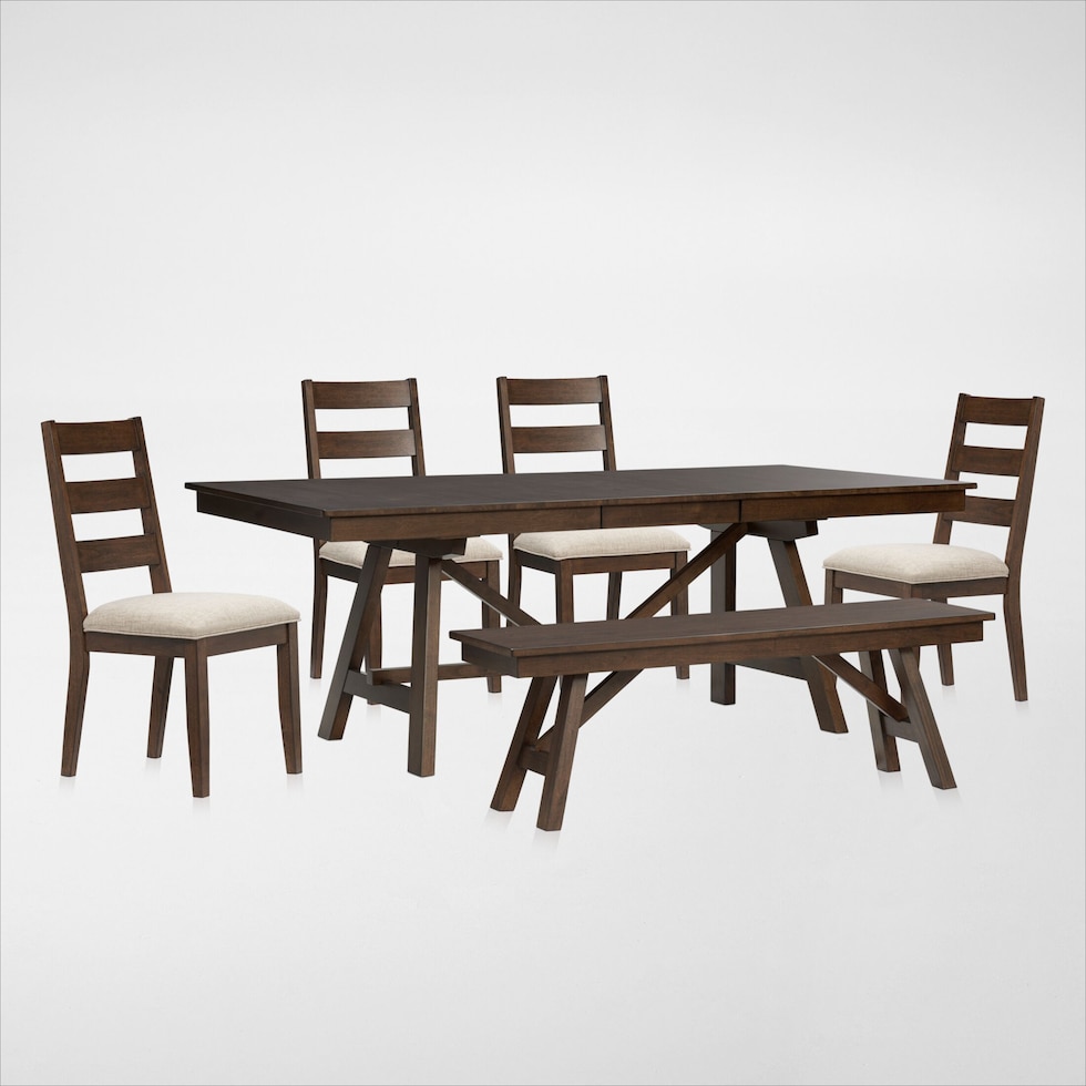 maxwell dark brown  pc dining room   