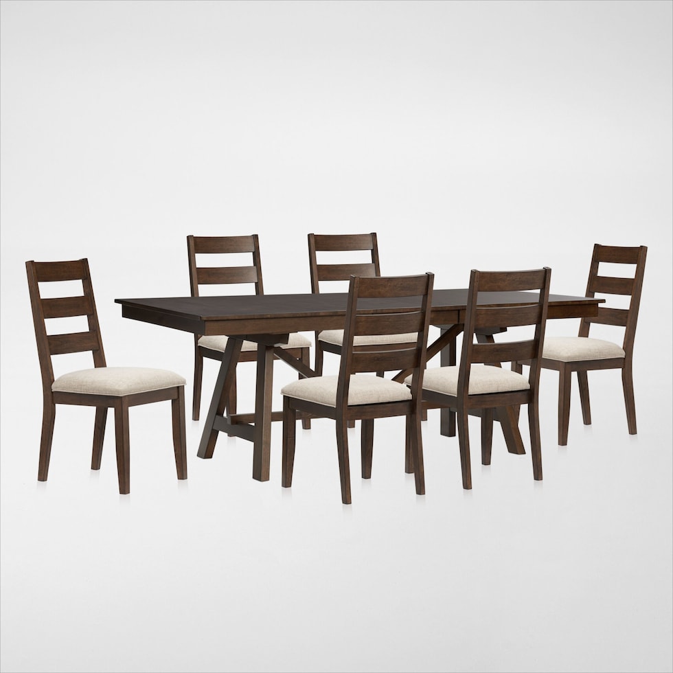 maxwell dark brown  pc dining room   