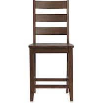 maxwell dark brown counter height stool   