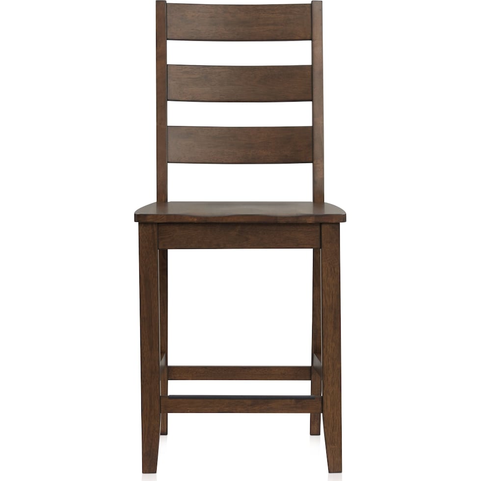 maxwell dark brown counter height stool   