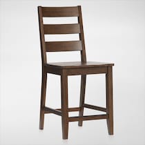 maxwell dark brown counter height stool   