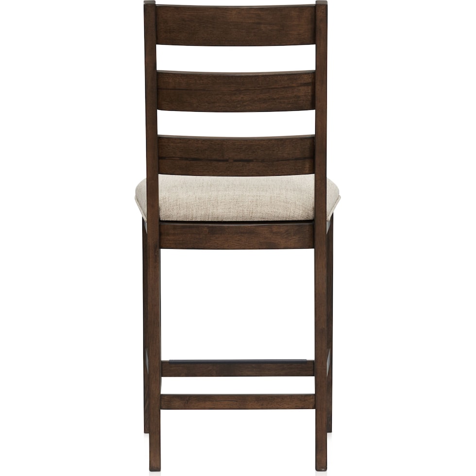 maxwell dark brown counter height stool   
