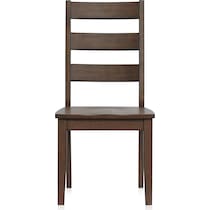 maxwell dark brown dining chair   