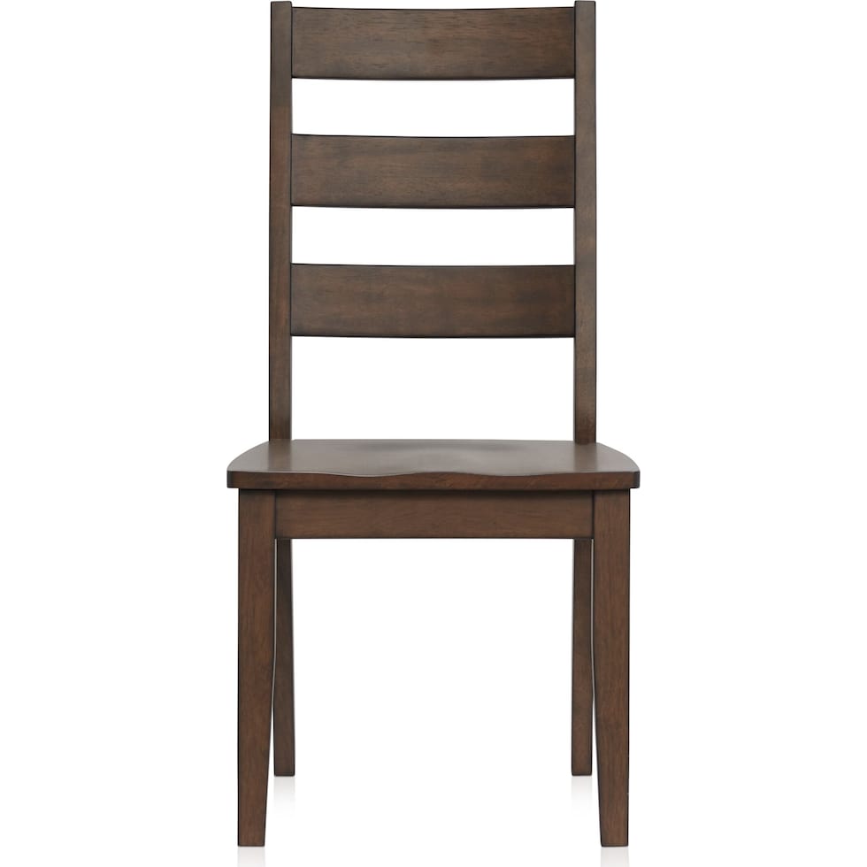 maxwell dark brown dining chair   