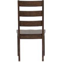 maxwell dark brown dining chair   