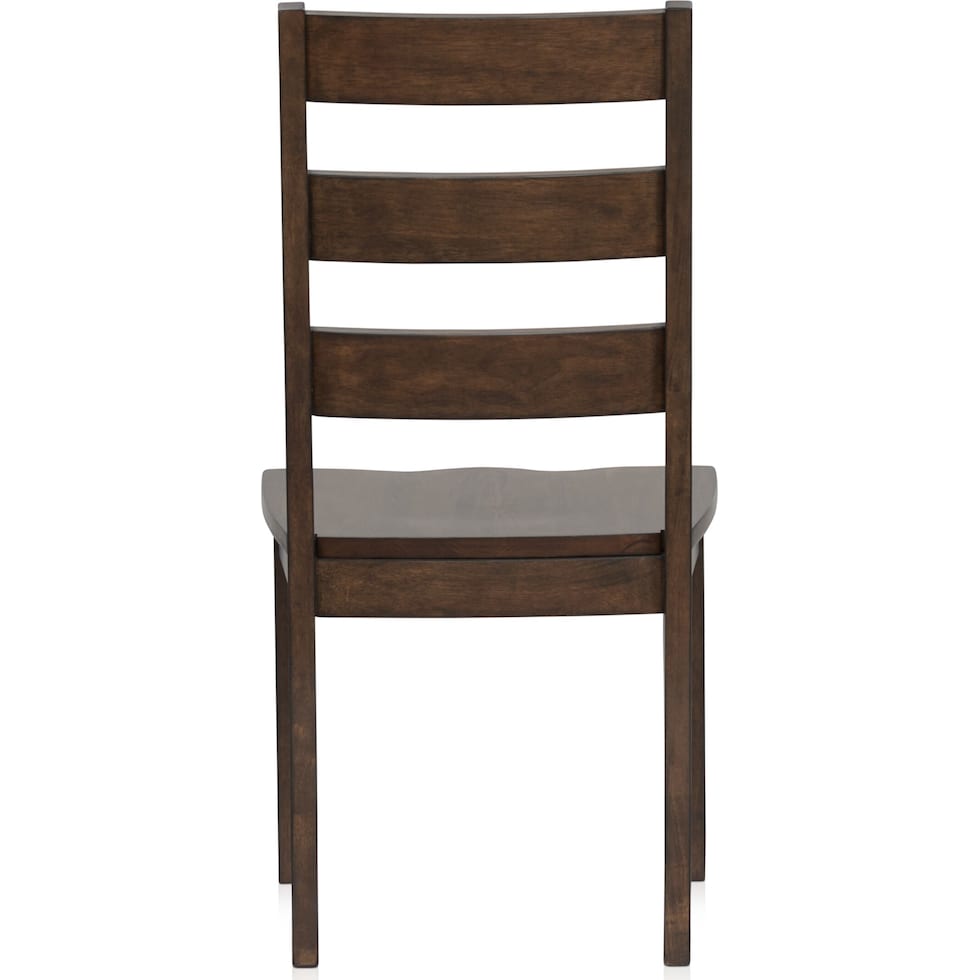 maxwell dark brown dining chair   