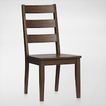 maxwell dark brown dining chair   