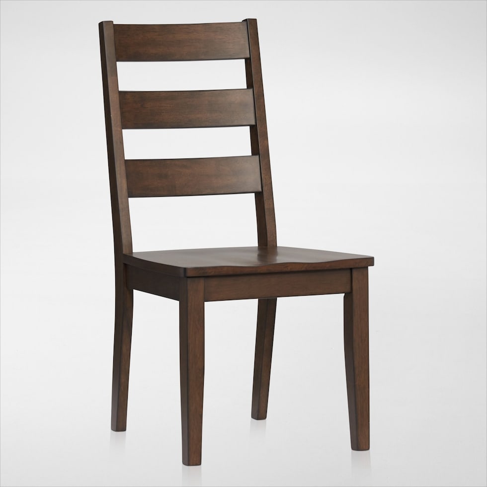 maxwell dark brown dining chair   