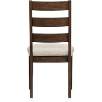 maxwell dark brown dining chair   