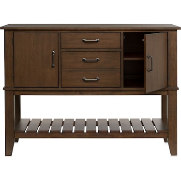 Maxwell Solid Wood Server with USB Charging