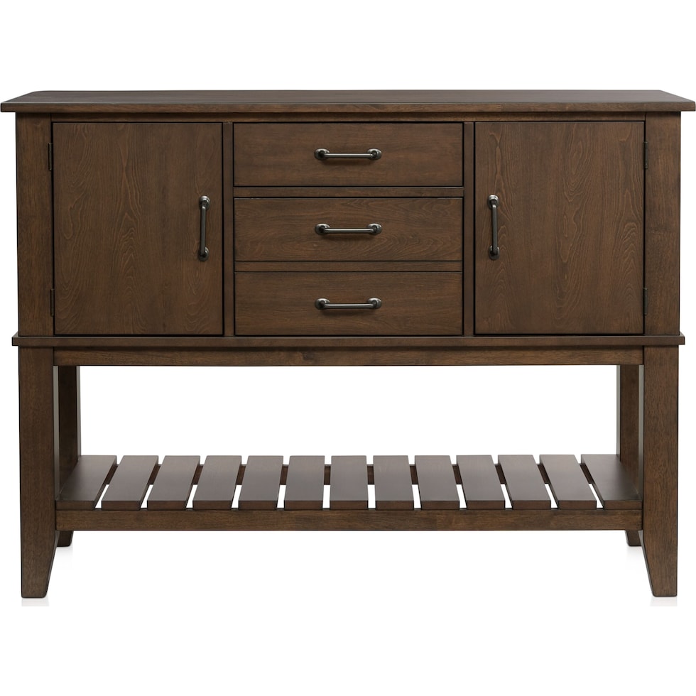 maxwell dark brown server   