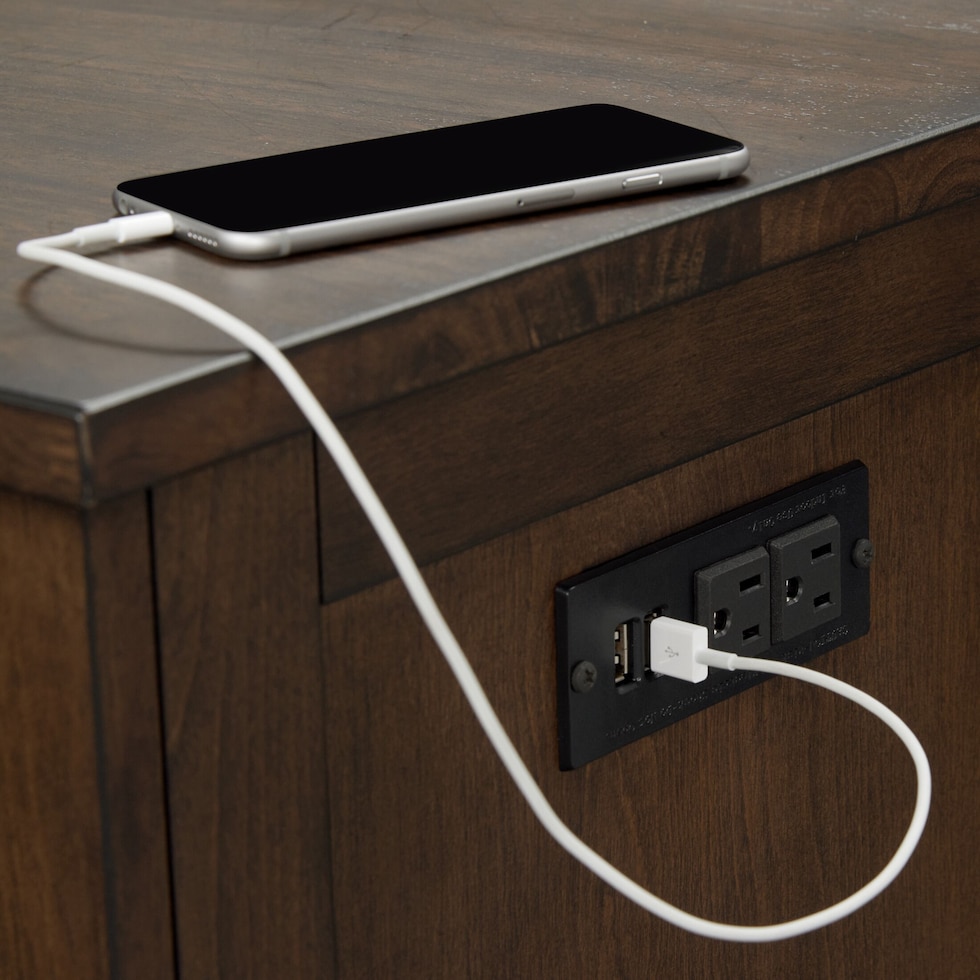 maxwell dark brown server   