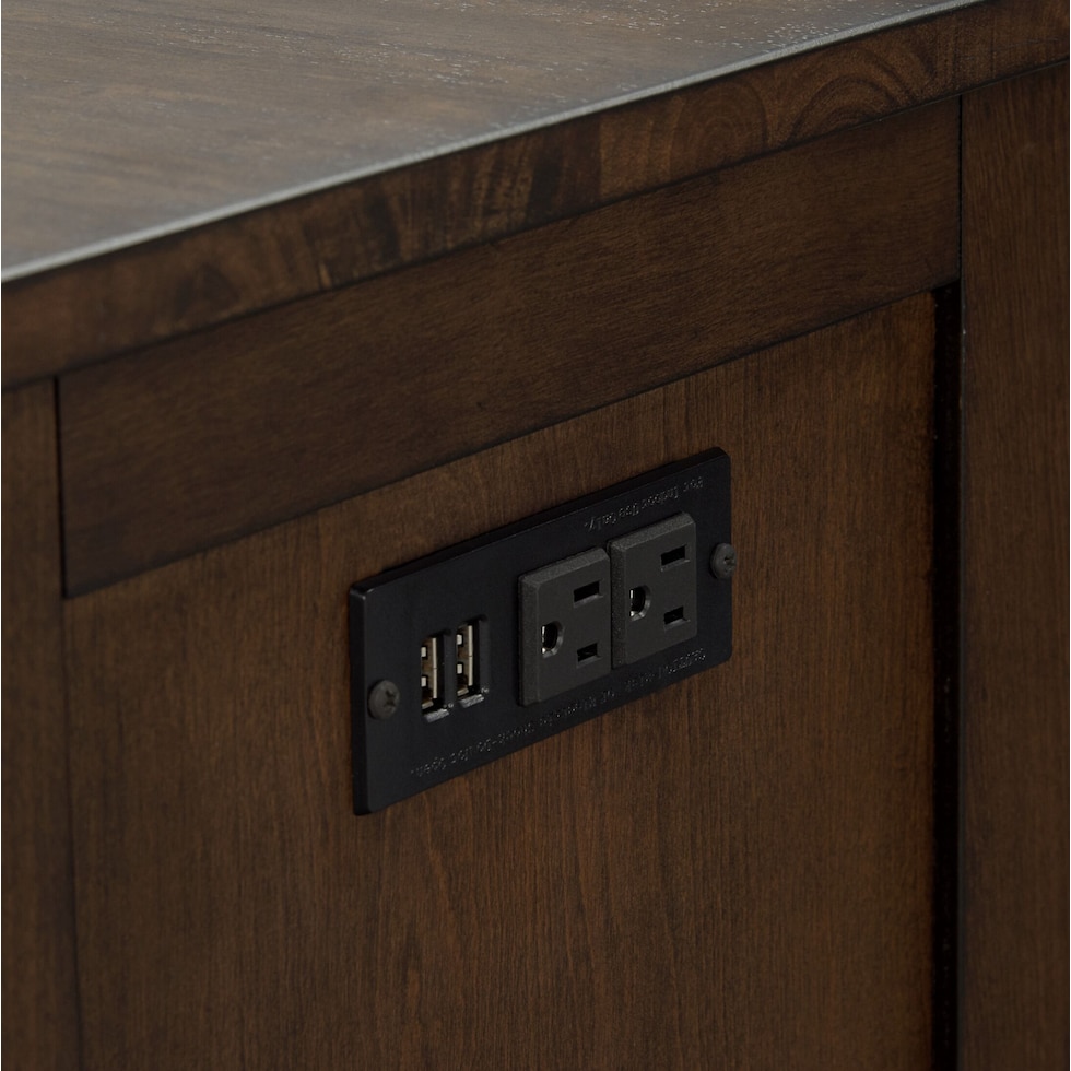 maxwell dark brown server   