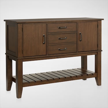 Maxwell Solid Wood Server with USB Charging