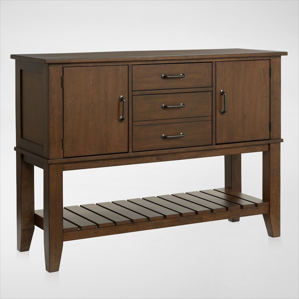 maxwell dark brown server   