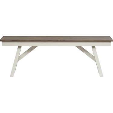 Maxwell Solid Wood Bench - Gray