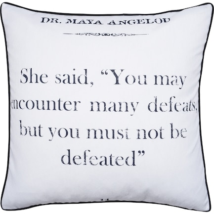 Dr. Maya Angelou Accent Pillow
