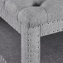 maya gray ottoman   