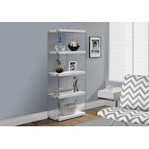 maya white bookcase   