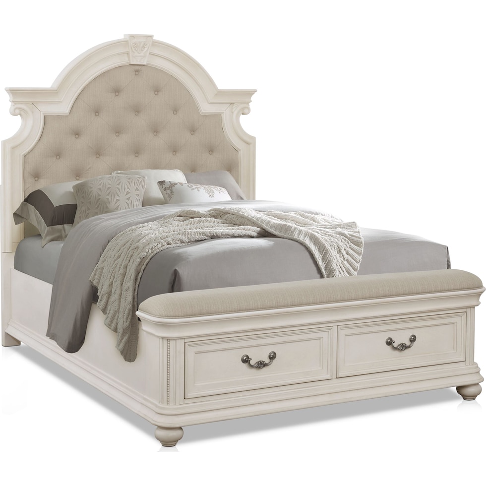mayfair white  pc king bedroom   
