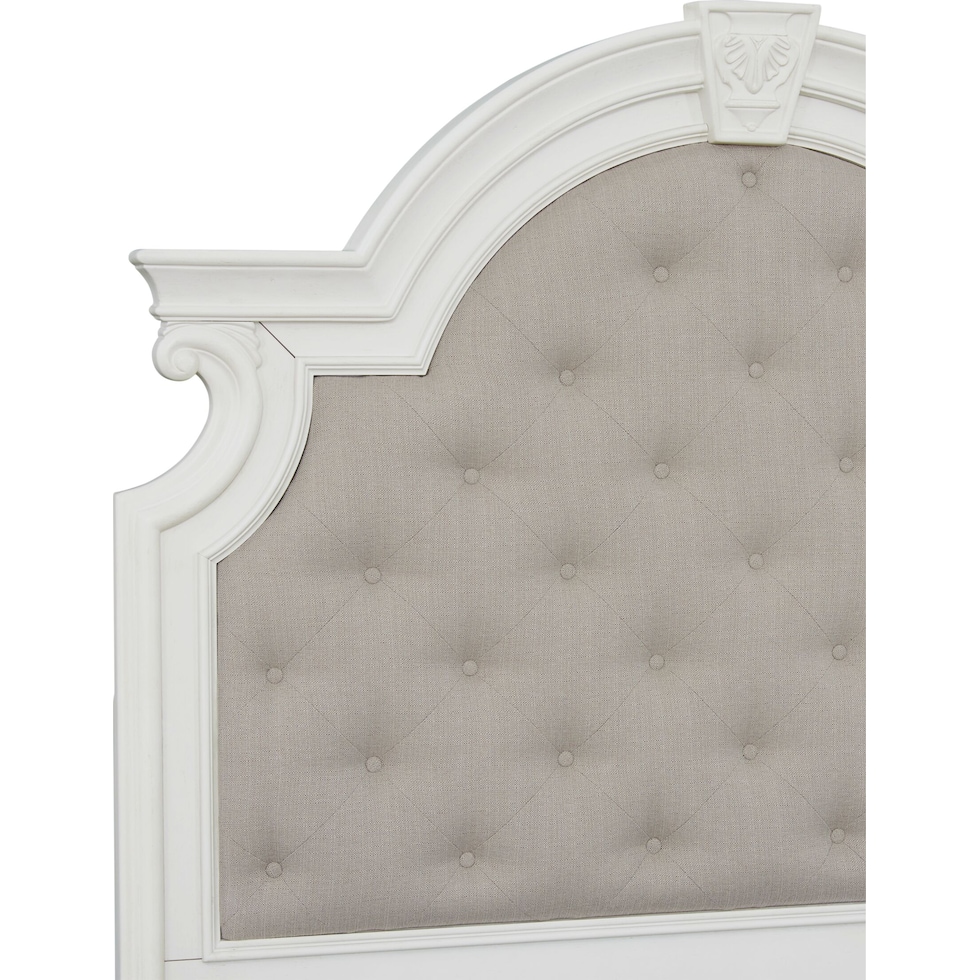 mayfair white  pc queen bedroom   