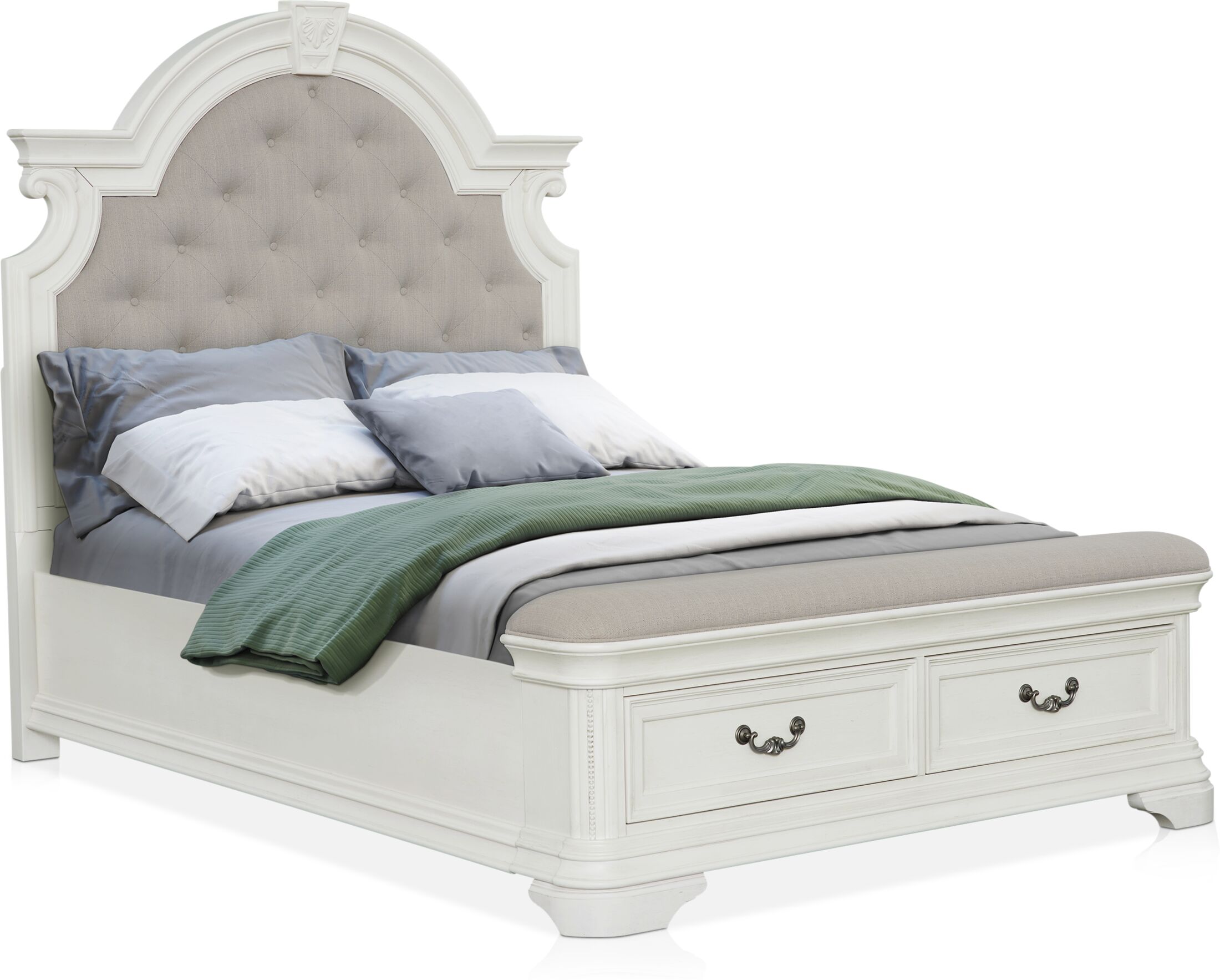 Mayfair 6-Piece Upholstered Storage Bedroom Set with Mayfair 6-Piece Upholstered Storage Bedroom Set with