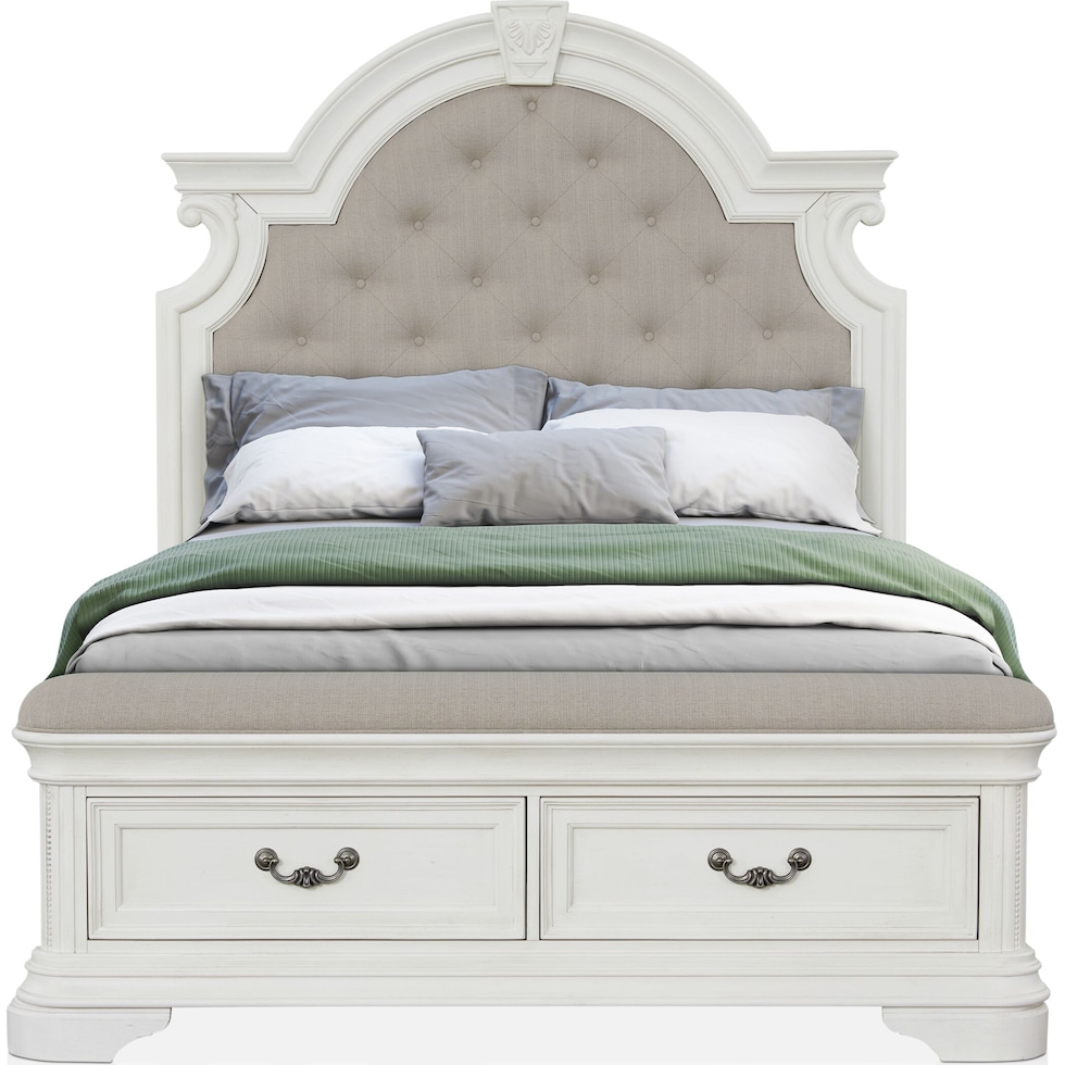 mayfair white  pc queen bedroom   