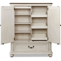 mayfair white armoire   