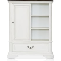 mayfair white armoire   