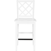 mayfair white counter height stool   