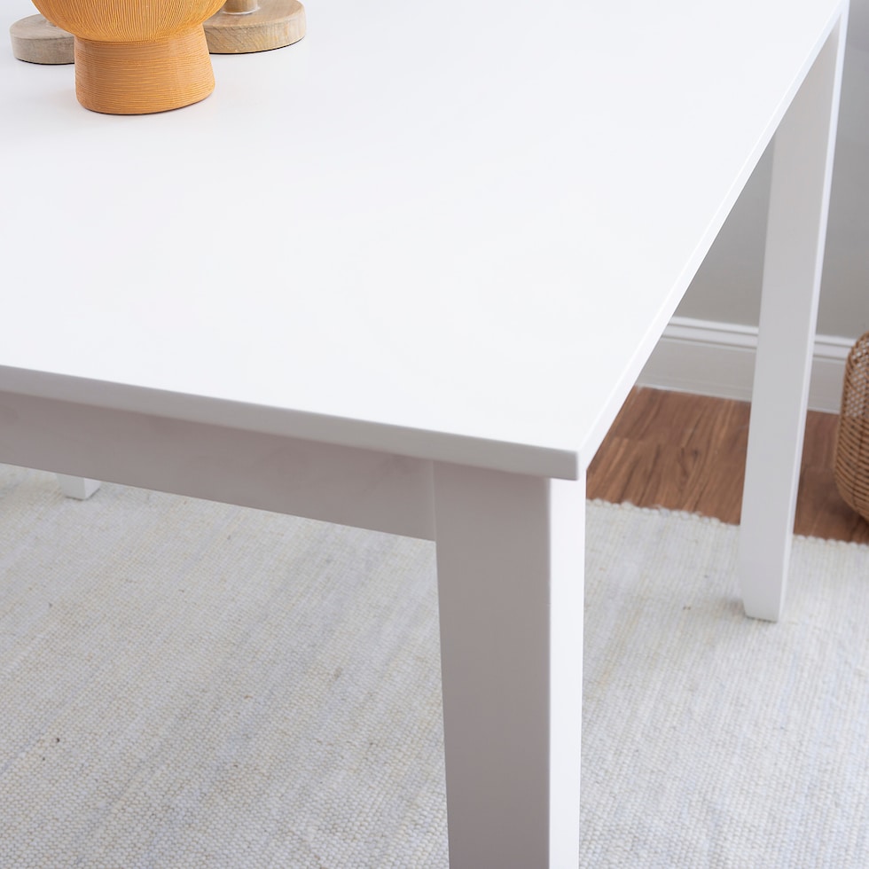 mayfair white counter height table   