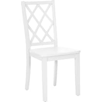 mayfair white dining chair   