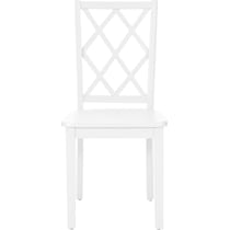 mayfair white dining chair   