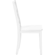 mayfair white dining chair   