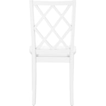 mayfair white dining chair   