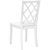 mayfair white dining chair   