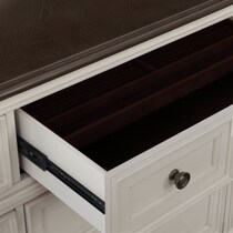 mayfair white dresser and mirror   