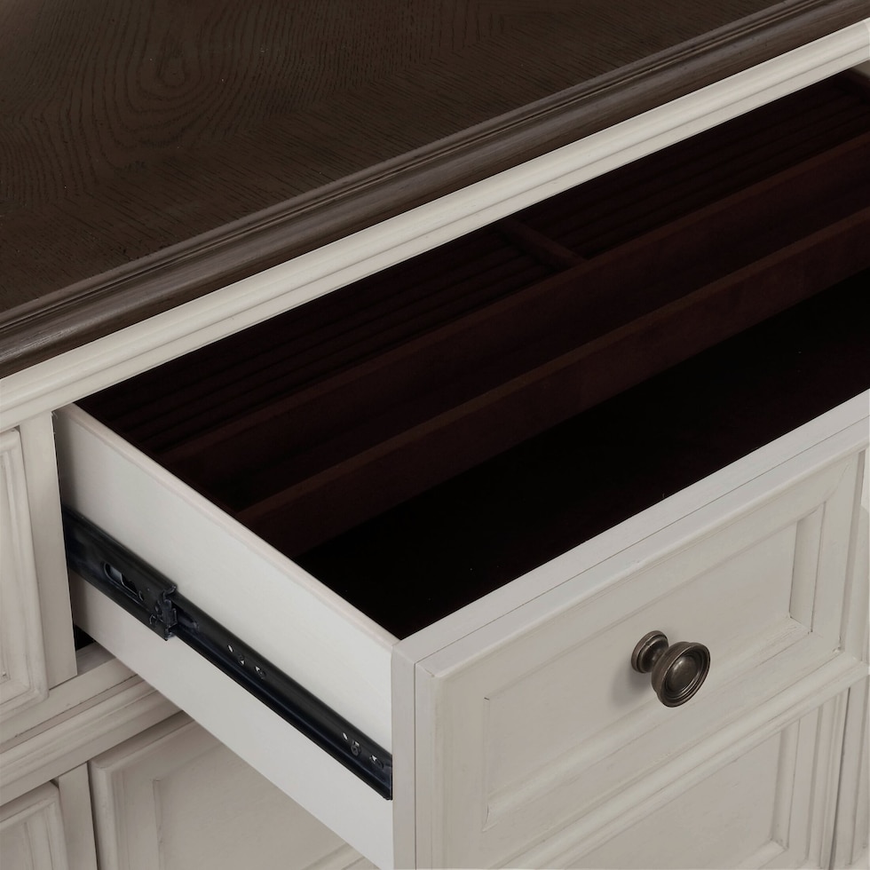 mayfair white dresser and mirror   