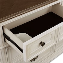 mayfair white dresser and mirror   