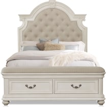 mayfair white king bed   