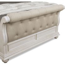 mayfair white king bed   