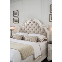 mayfair white king bed   