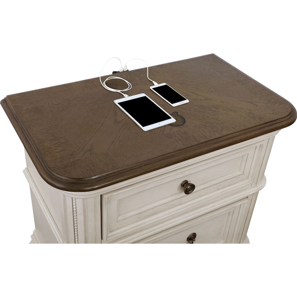 mayfair white nightstand   