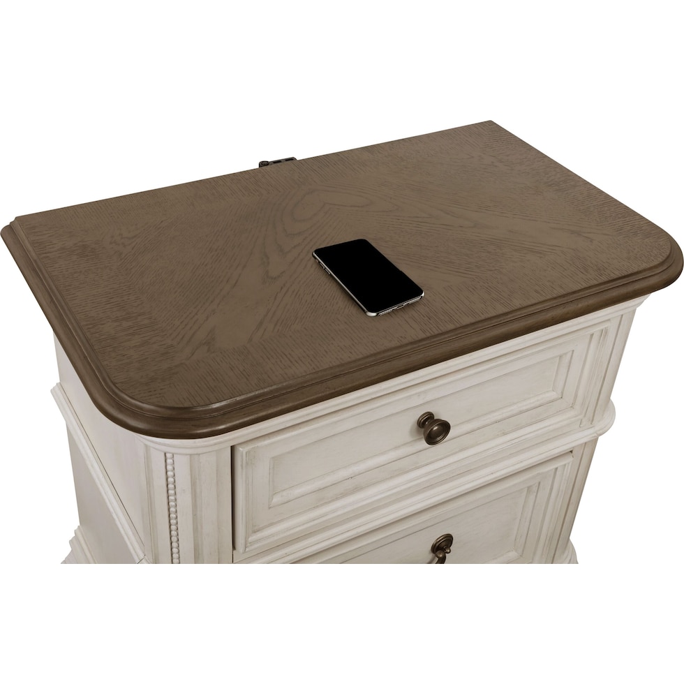 mayfair white nightstand   