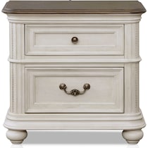 mayfair white nightstand   